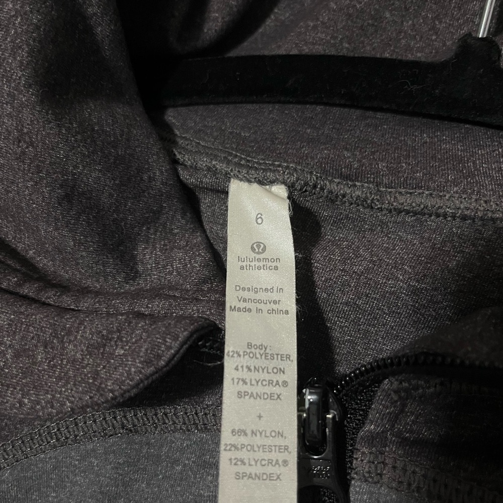 Grey/Black Lulu Lemon Slim Fit Define Jacket - Picture 2 of 5